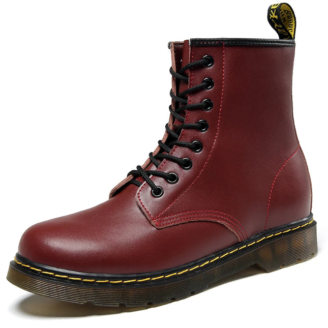 Men’s Fleece-Lined Leather Winter Chelsea Work Boots
