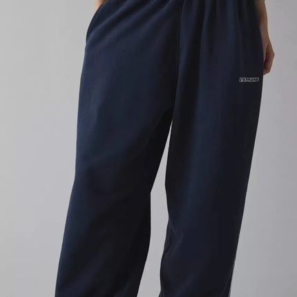 Pink Embroidered Casual Pants for Women