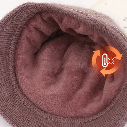 Double-Layer Winter Baseball Beanie