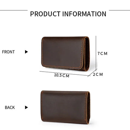 Genuine Leather Coin & Headphone Holder