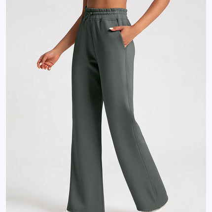 High Waist Wide Leg Sweatpants Women