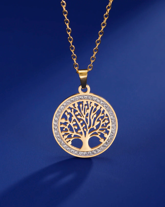 Skyrim Tree of Life Zircon Pendant Necklace