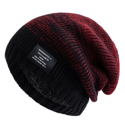 Plush Fur-Lined Slouchy Beanie for Women