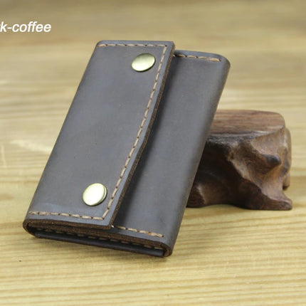 Crazy Horse Leather Card Holder