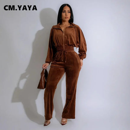 Women’s Velvet 2-Piece Tracksuit