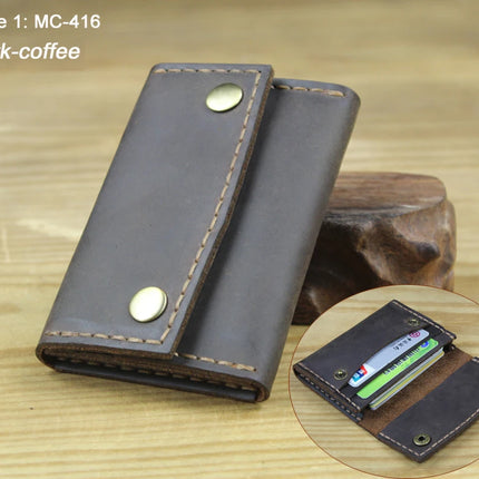 Crazy Horse Leather Card Holder