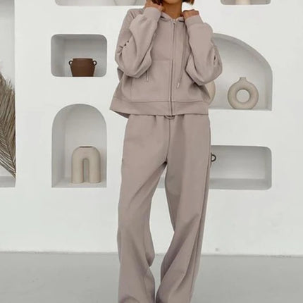 Women’s Zip-Up Hoodie & Pants Set