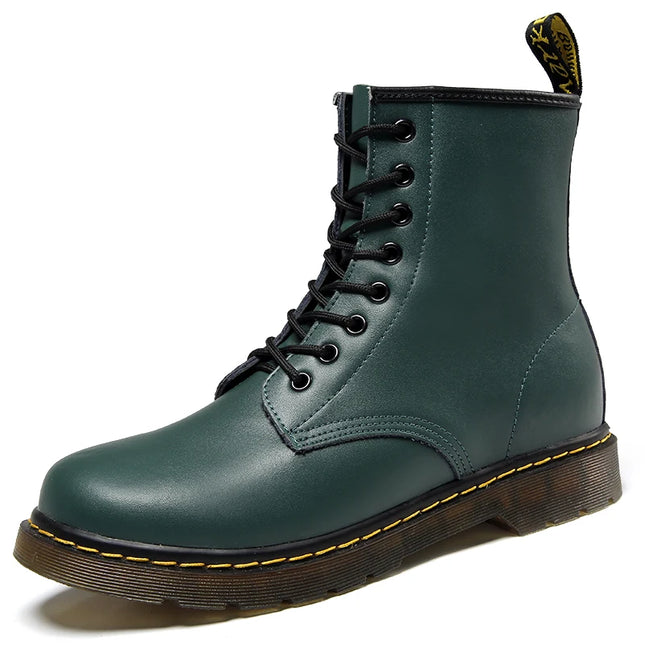 Men’s Fleece-Lined Leather Winter Chelsea Work Boots