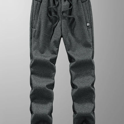 Men’s Fleece-Lined Joggers with Zip Pockets