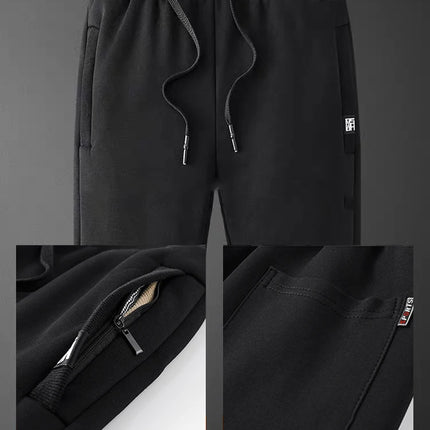 Men’s Fleece-Lined Joggers with Zip Pockets