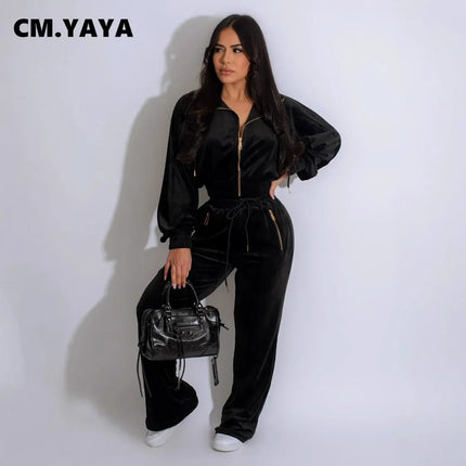 Women’s Velvet 2-Piece Tracksuit