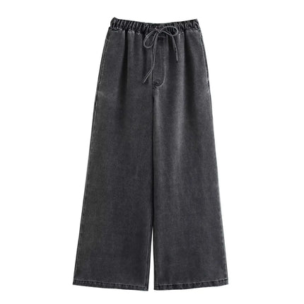 Women’s High-Waist Denim 2-Piece Set