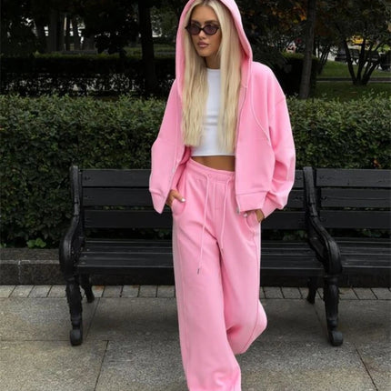 Women’s Zip-Up Hoodie & Pants Set
