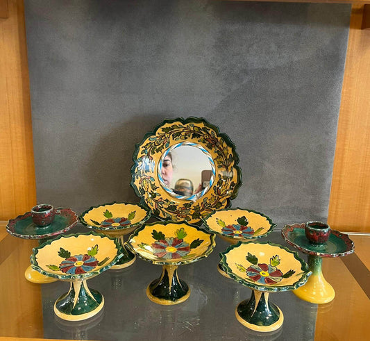 Ceramic Flower Haftseen (Nowruz) Set - HighTouch 