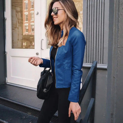 Women’s Zip-Up Jacket – Slim Fit with Smooth Sleek Finish