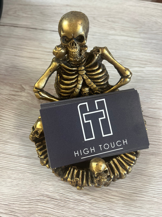 Skeleton Cardholder, ashtray Golden Black - HighTouch 