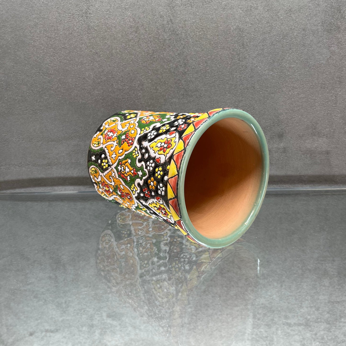Minakari Cylinder Vase - HighTouch 