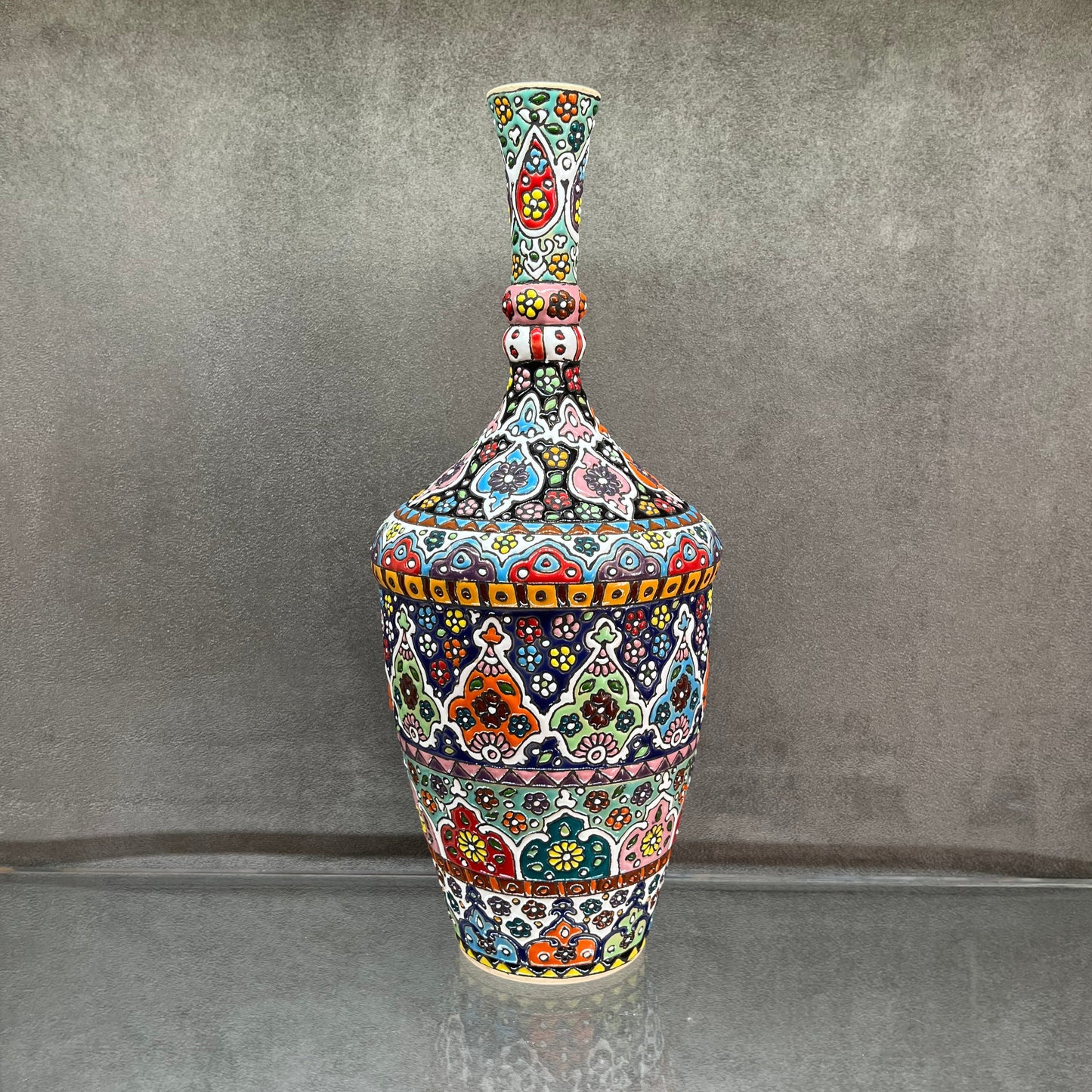 Minakari Gourd Vase - HighTouch 