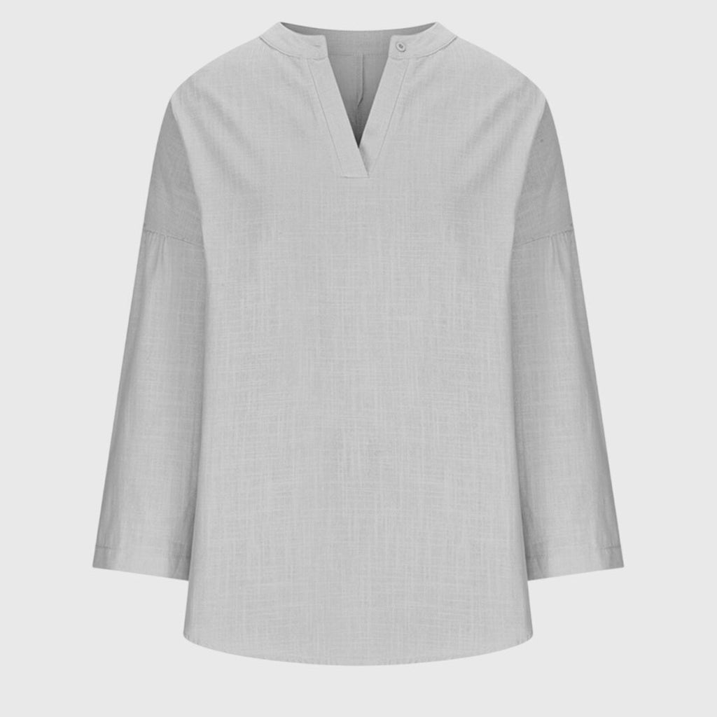 Lenara Linen Beach Shirt Luxe