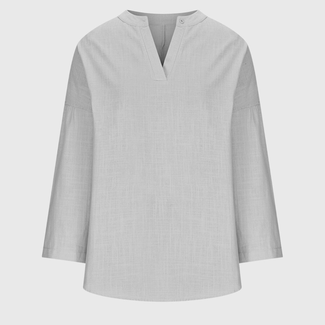 Lenara Linen Beach Shirt Luxe