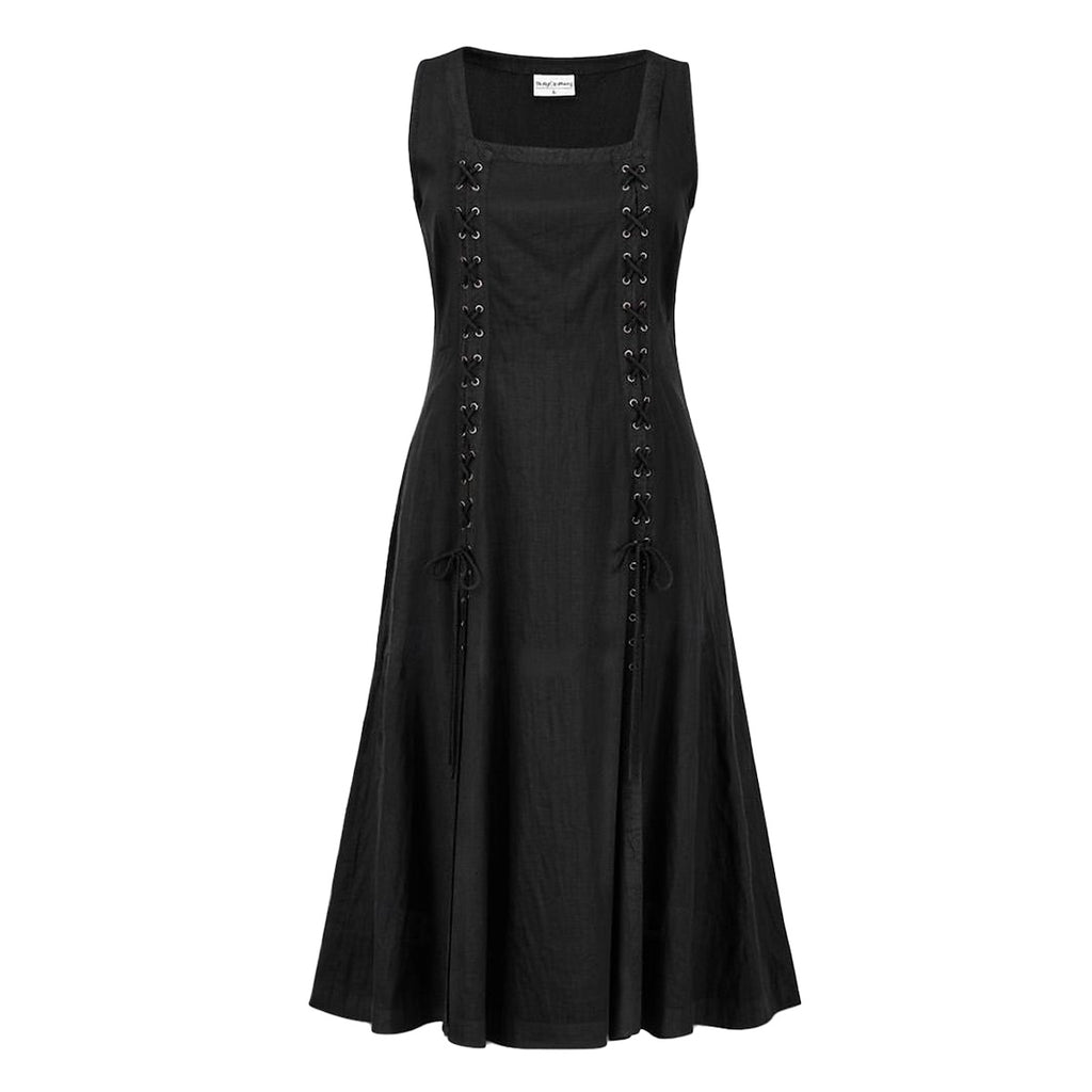 Cotton & Linen Medieval Renaissance Dress – Unisex Historical Style-HighTouch