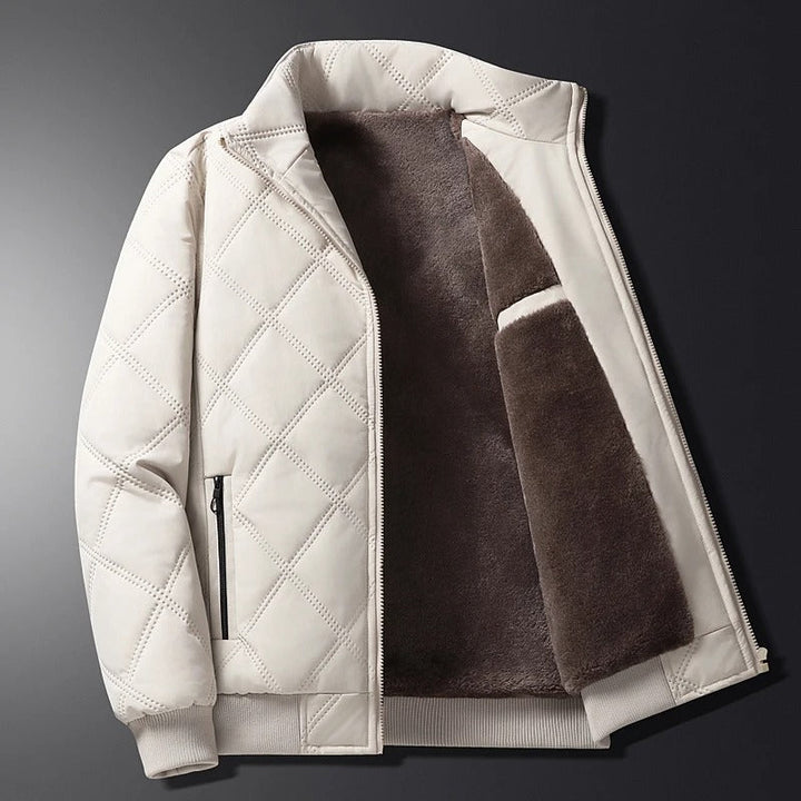 Men's Fleece Lined Quilted Winter Jacket