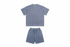 Washed and Worn Dyed Bright White Short Sleeve-HighTouch