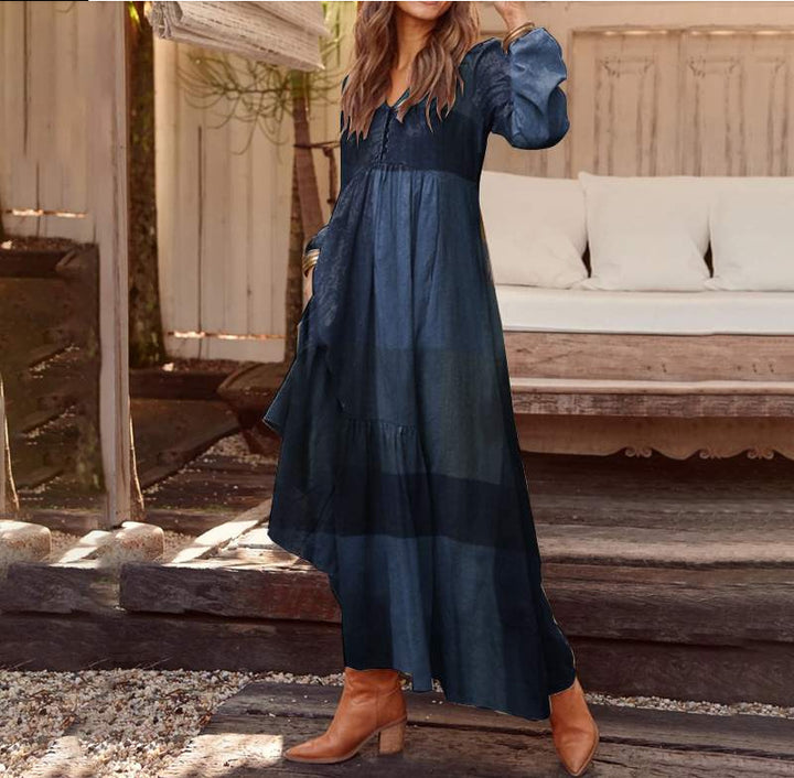 Cotton Linen Dress – Breathable Solid Color Collection-HighTouch