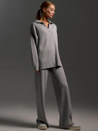 Women's Knitted Two-Piece Set-HighTouch