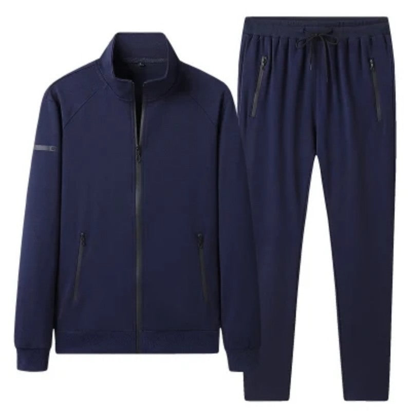 Men’s Cotton Stretch Tracksuit Set – Casual Sportswear Outfit-HighTouch