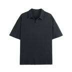 Fashion Simple Polo Shirt Loose Comfortable Men's T-shirt-HighTouch