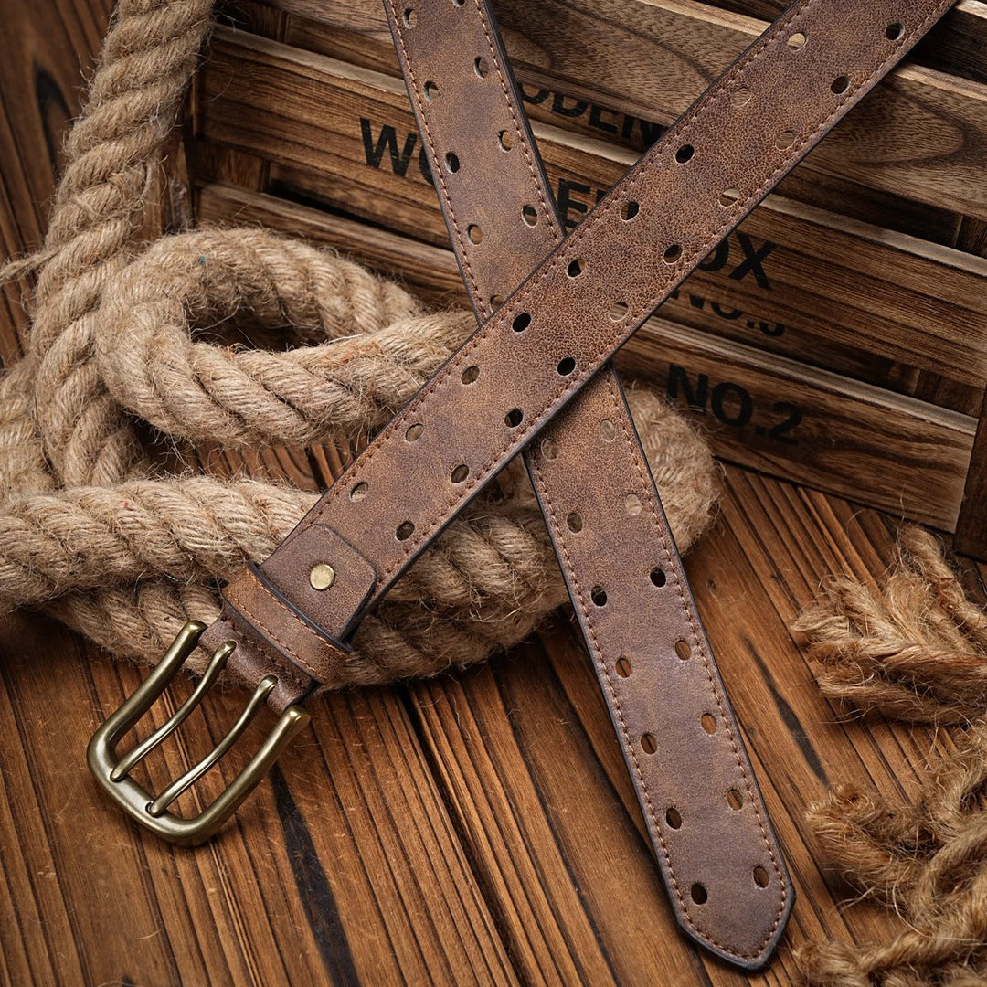 Men's Distressed Leather Belt – Dakota