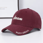 Korean Version Fashion Letter Embroidery Sun-Proof Peaked Cap-HighTouch