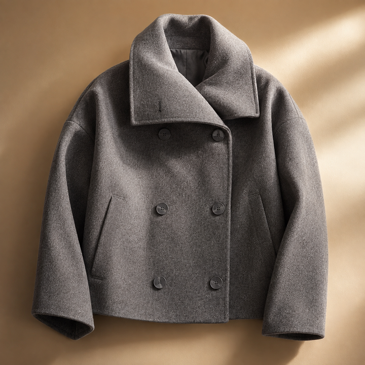 Anabelle Crop Coat - Women's Elegant Cropped Outerwear