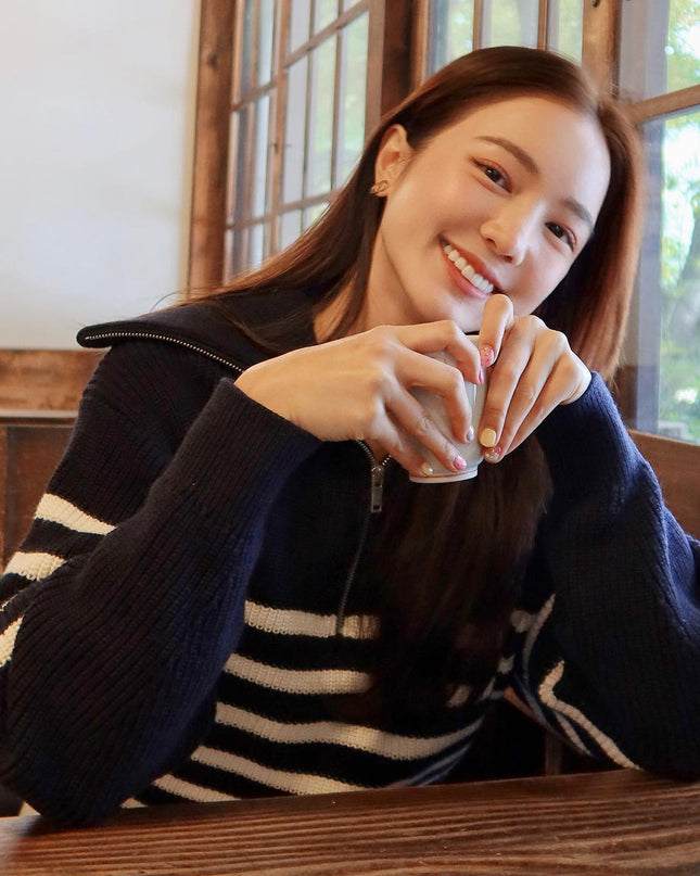 Casual Wool Blend Knit Sweater – Soft Crew Neck Pullover