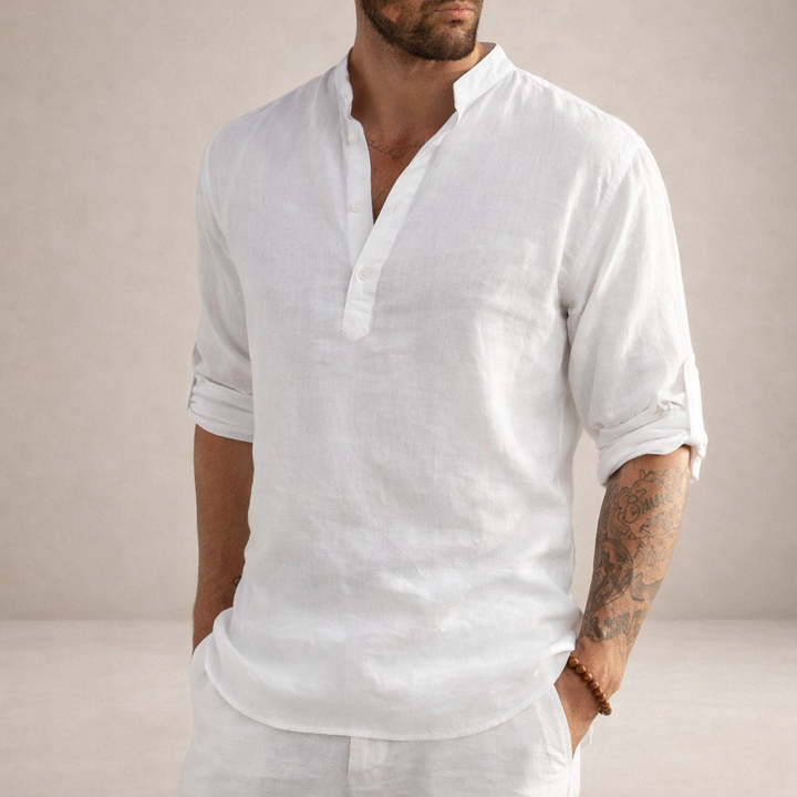 Men's White Formal Shirt - Premium Slim Fit Dress Shirt