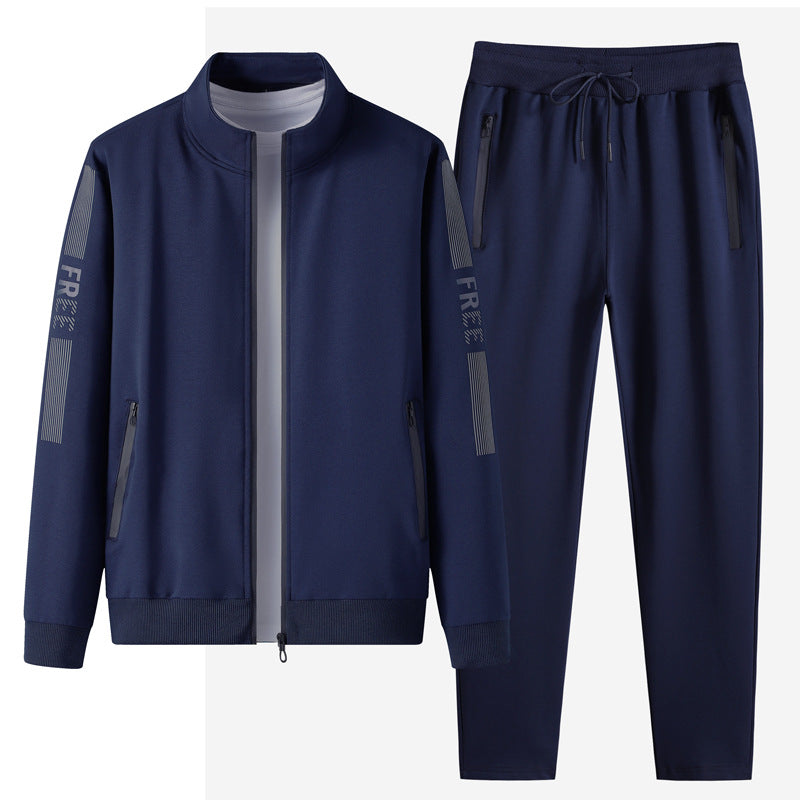 Men’s Sports Tracksuit Set – Cotton Long Sleeve Activewear-HighTouch