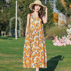 Women's Printed Viscose Dress – Plus Size Extended Fit Collection-HighTouch