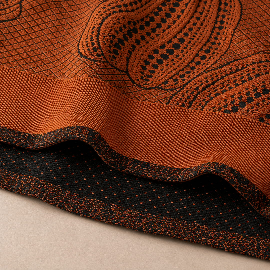 Hollis Pumpkin Knit Sweater - Cozy Oversized Autumn Jumper