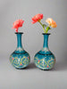 Glazed Blue Beaker Vase - HighTouch 