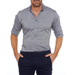 Men’s Slim Fit Long Sleeve Shirt – Comfortable Stretch Cotton-HighTouch