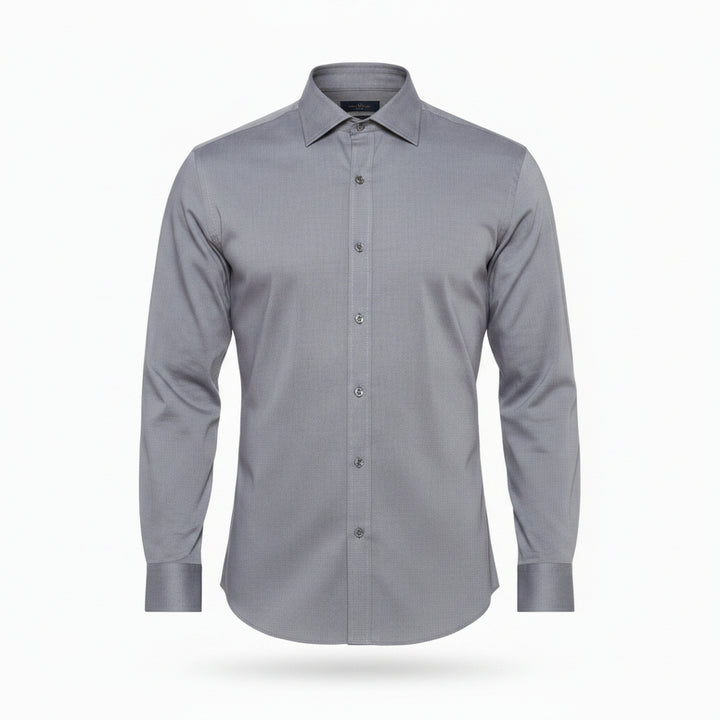 Men’s Slim Fit Long Sleeve Shirt – Comfortable Stretch Cotton-HighTouch
