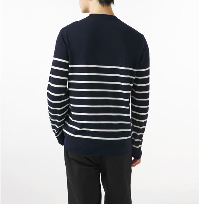 Men’s Loose Fit Round Neck Sweater – Casual Knit Pullover