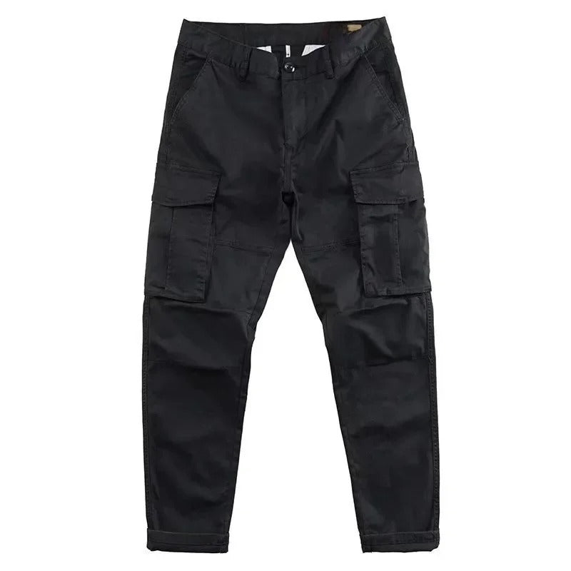 Men's Cargo Pants – Cotton Twill Tapered Fit