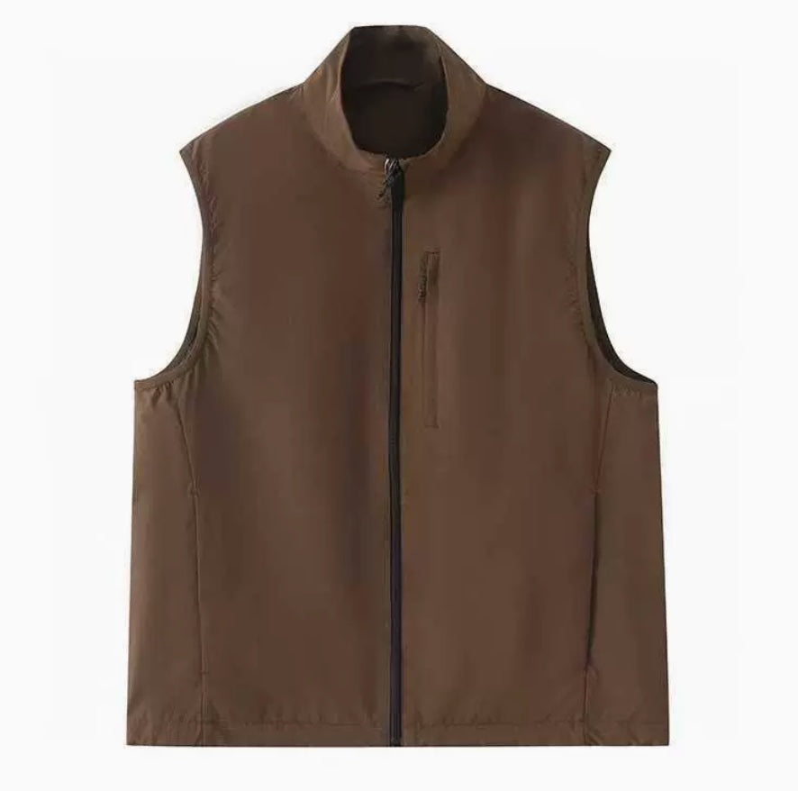 Men's Lightweight Quick Dry Golf Vest Windproof Water Repellent Outerwear