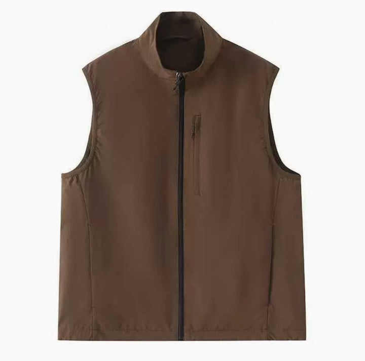 Men's Lightweight Quick Dry Golf Vest Windproof Water Repellent Outerwear