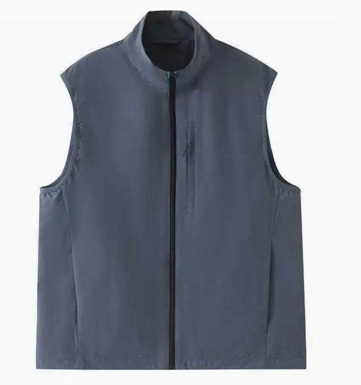Men's Lightweight Quick Dry Golf Vest Windproof Water Repellent Outerwear