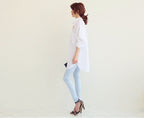 Cotton & Linen Dress Shirt | Long Sleeve Cotton Blend-HighTouch