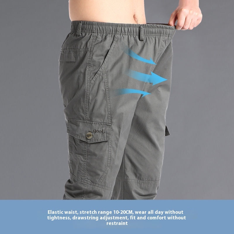Loose Straight Casual Men's Summer Overalls-HighTouch