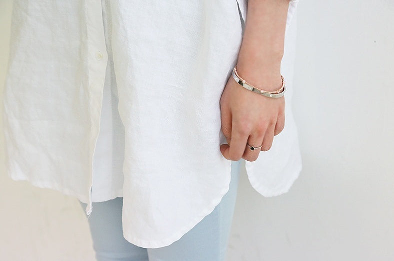 Cotton & Linen Dress Shirt | Long Sleeve Cotton Blend-HighTouch
